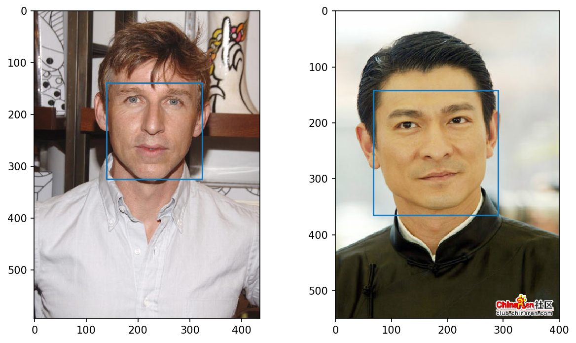 人脸检测效果图